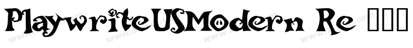 PlaywriteUSModern Re字体转换